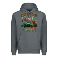 Rock Small Town Christmas With Truck Premium Hoodie - BundleAndBundleShop