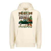 Sandshell Small Town Christmas With Truck Premium Hoodie - BundleAndBundleShop