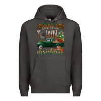 Smoke Small Town Christmas With Truck Premium Hoodie - BundleAndBundleShop