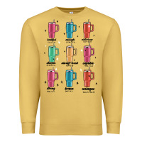 Antique Gold coffee thermos Premium Sweatshirt - MaliasSmallBusiness