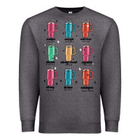 Charcoal Heather coffee thermos Premium Sweatshirt - MaliasSmallBusiness
