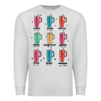 Dove Grey coffee thermos Premium Sweatshirt - MaliasSmallBusiness