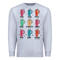 Heather Grey coffee thermos Premium Sweatshirt - MaliasSmallBusiness