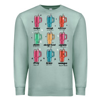 Seafoam coffee thermos Premium Sweatshirt - MaliasSmallBusiness