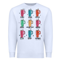 White coffee thermos Premium Sweatshirt - MaliasSmallBusiness