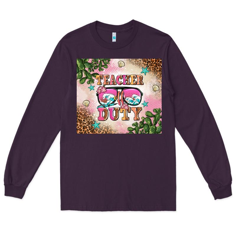 Teacher Of Duty Summer Break Long Sleeve Tee by AdoDesignShop | Teevron