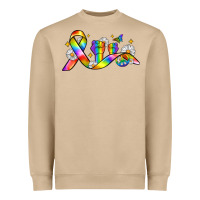 Mushroom pride ribbon Heavyweight Sweatshirt - Zillion Design Studio