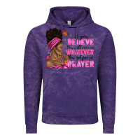 Cloud Purple afro woman bun and religion faith prayer Vintage Hoodie - texasbilliewilder