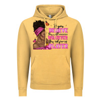 Vintage Mustard afro woman bun and religion faith prayer Vintage Hoodie - texasbilliewilder