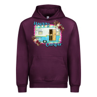Mauve Wine Happy Camper Urban Hoodie - Bettercallsaul