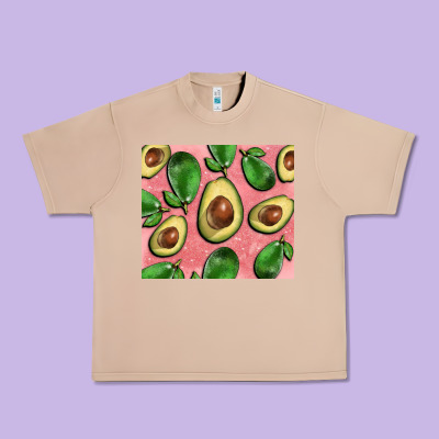Avacado Pink Tumbler Urban Heavy Tee Designed By Barkaloodesign