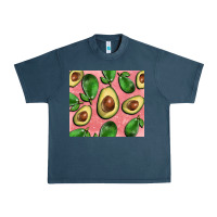 Midnight Navy avacado pink tumbler Urban Heavy Tee - BarkalooDesign