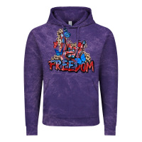 Cloud Purple freedom rock hand Vintage Hoodie - Zillion Design Studio