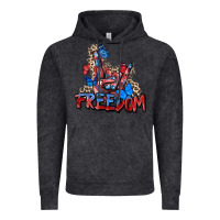 Vintage Black freedom rock hand Vintage Hoodie - Zillion Design Studio