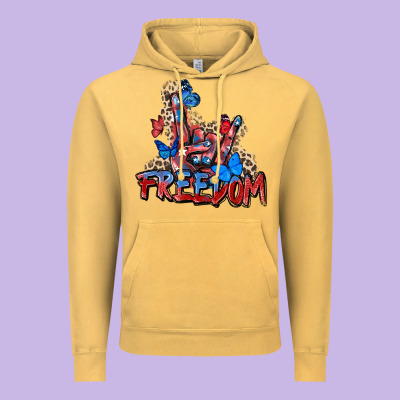 Freedom Rock Hand Vintage Hoodie Designed By Zillion Design Studio