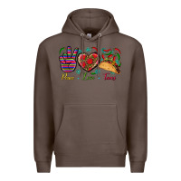 Coffee Peace Love Tacos Premium Hoodie - BundleAndBundleShop