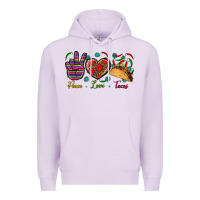 Lilac Peace Love Tacos Premium Hoodie - BundleAndBundleShop