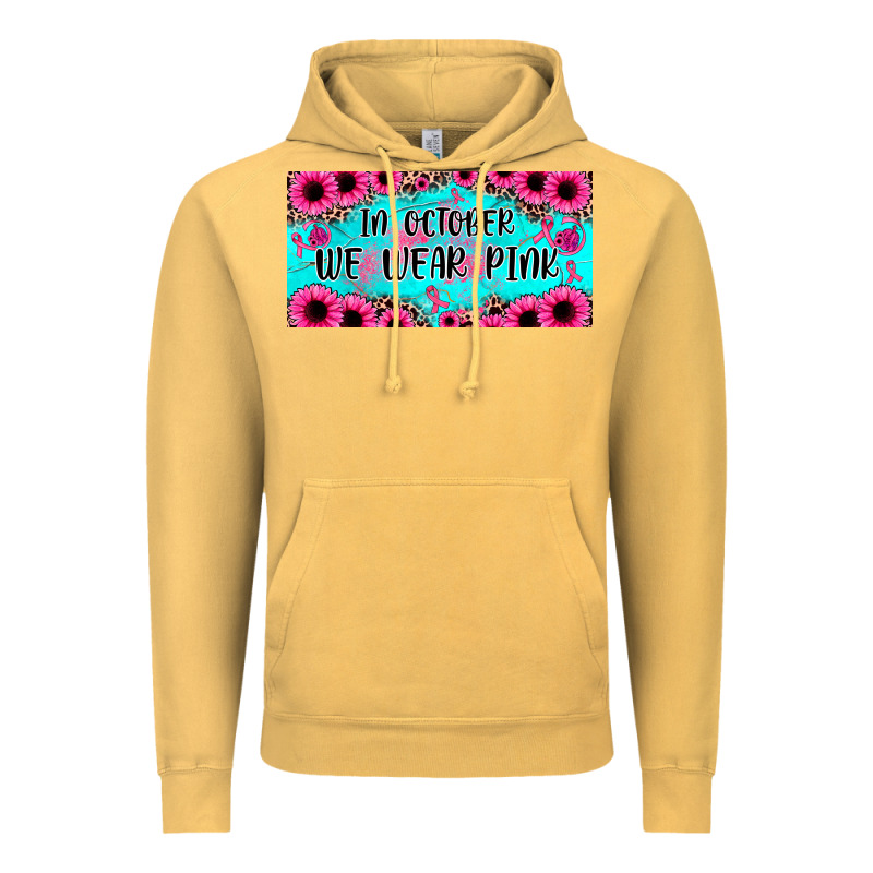 In October We Wear Pink Vintage Hoodie by JahusDesignShop | Teevron