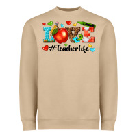 Mushroom love teacher life Heavyweight Sweatshirt - texasbilliewilder
