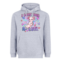 Heather Grey love you a lotl Heavyweight Hoodie - MaliasSmallBusiness