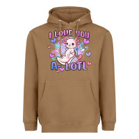Toasted Coconut love you a lotl Heavyweight Hoodie - MaliasSmallBusiness