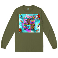 Army Green summer break and school Long Sleeve Tee - AdoDesignShop