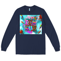 Navy summer break and school Long Sleeve Tee - AdoDesignShop