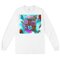 White summer break and school Long Sleeve Tee - AdoDesignShop