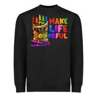Black make life colorful Heavyweight Sweatshirt - texasbilliewilder