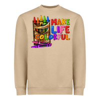 Mushroom make life colorful Heavyweight Sweatshirt - texasbilliewilder