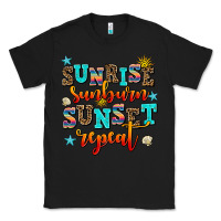 Black sunrise sunburn sunset repeat Classic Tee - AdoDesignShop