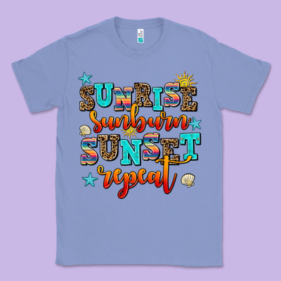 Sunrise Sunburn Sunset Repeat Classic Tee Designed By Adodesignshop