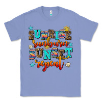 Colony Blue sunrise sunburn sunset repeat Classic Tee - AdoDesignShop