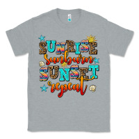 Heather Grey sunrise sunburn sunset repeat Classic Tee - AdoDesignShop
