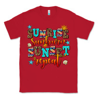 Red sunrise sunburn sunset repeat Classic Tee - AdoDesignShop