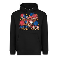 Black moo rica Heavyweight Hoodie - MaliasSmallBusiness