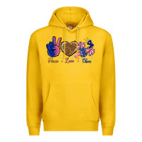 Lemon Peace Love Cheer Premium Hoodie - BundleAndBundleShop