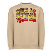 It S A Softball Kinda Day Heavyweight Sweatshirt | Teevron