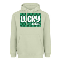 Matcha lucky vibes Heavyweight Hoodie - MaliasSmallBusiness