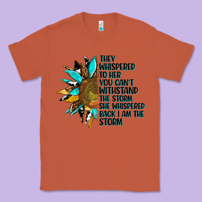 Sunflower They Whispered To Her Classic Tee Designed By Adodesignshop
