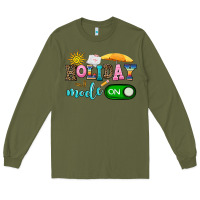 Army Green holiday mode on Long Sleeve Tee - AdoDesignShop