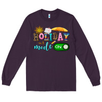 Plum holiday mode on Long Sleeve Tee - AdoDesignShop