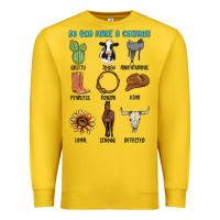 Lemon so god made a cowboy Premium Sweatshirt - MaliasSmallBusiness