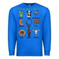 True Royal so god made a cowboy Premium Sweatshirt - MaliasSmallBusiness