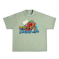 Oil Green a  teacher Urban Heavy Tee - Zillion Design Studio