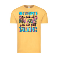 Vintage Mustard yet,despite the look on my face you are still talk Vintage Tee - Zillion Design Studio