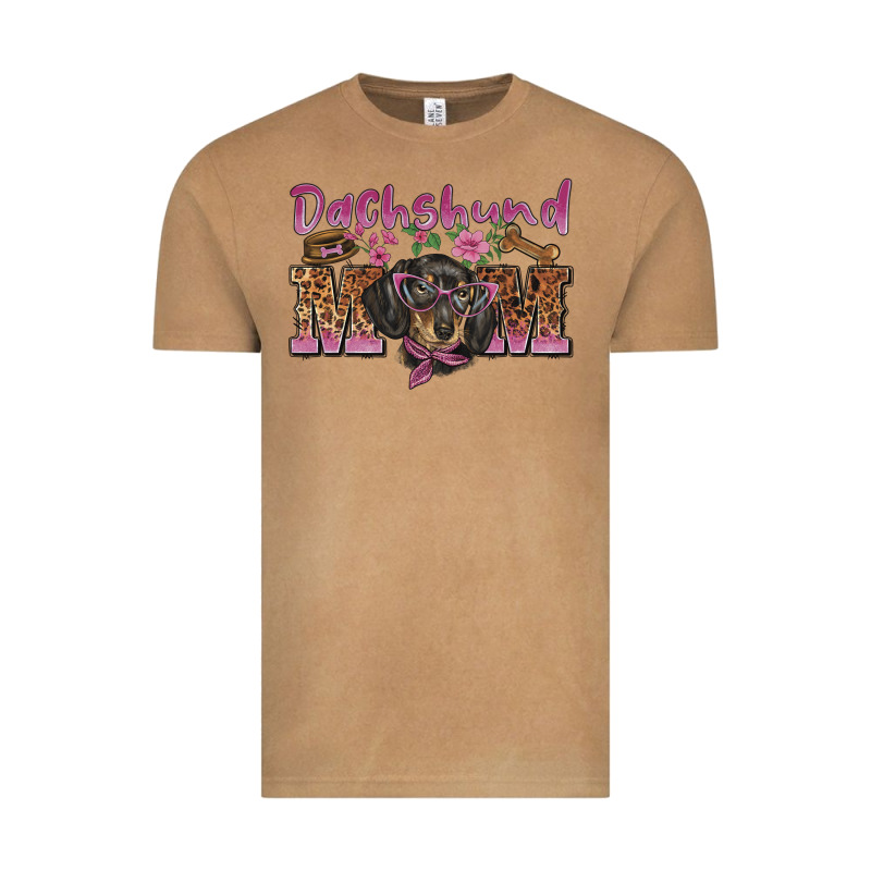 Dachshund Mom Vintage Tee by BarkalooDesign | Teevron