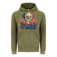 Vintage Olive born to be free skeleton Vintage Hoodie - Zillion Design Studio