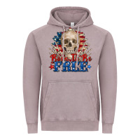 Vintage Zinc born to be free skeleton Vintage Hoodie - Zillion Design Studio