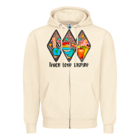 Sandshell teach love inspire Zipper Hoodie - JahusDesignShop